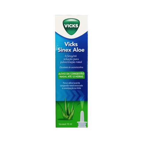 Vicks Sinex Aloe 05mgml Nasal Spray Solution 15ml