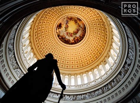 U.S. Capitol Rotunda with Washington Statue - Fine Art Photo / Print by ...