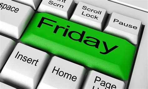 Friday Word On Keyboard Button 6009893 Stock Photo At Vecteezy