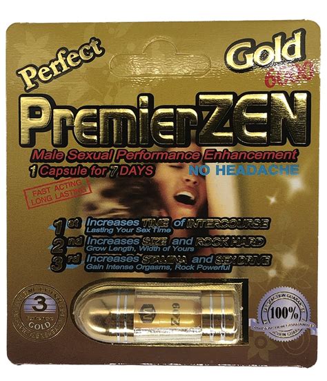 Premierzen Perfect Gold 6000 Male Sexual Enhancement Pill Rhino Platinum 7