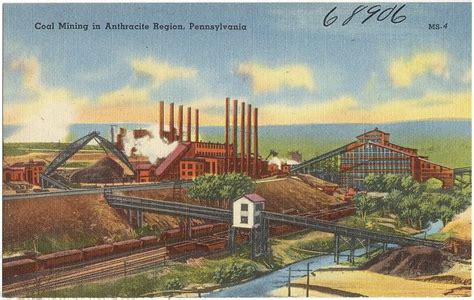 Coal Mining In Anthracite Region Pennsylvania