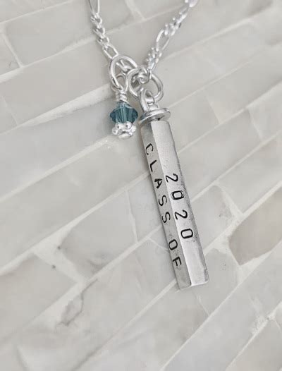 Personalized Graduation Necklace Gift Kandsimpressions