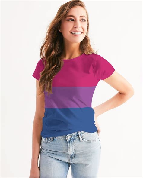 Bisexual Flag Women T Shirt Bisexual Pride Women T Shirt Etsy