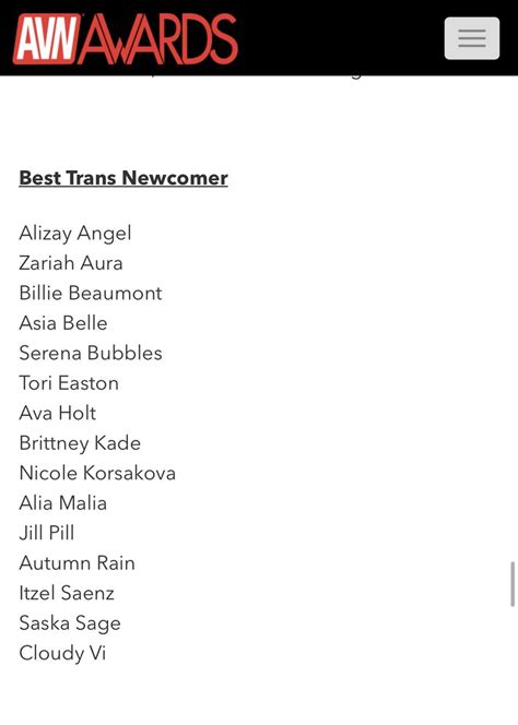 Itzel Saenz On Twitter Im Nominated For Two Avn Awards Best Trans