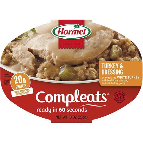 hormel compleats turkey and dressing 10 ounce