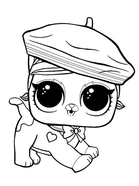 Check the coolest set of printable lol surprise coloring pages for girls presenting unboxed dolls. Free printable LOL Surprise Pets coloring pag