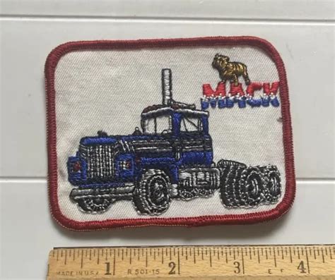 Vintage Mack Trucks Big Rig Semi Tractor Trailer Souvenir Embroidered