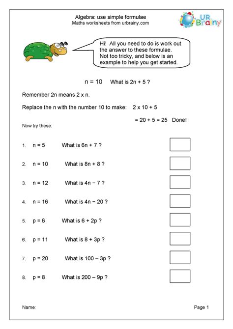 Basic Algebra Addition And Subtraction Teaching Resources