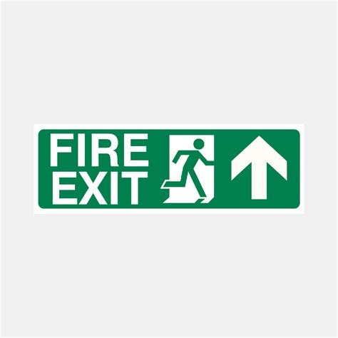 Fire Exit Straight Ahead Sign Raymac Signs