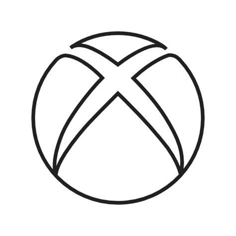 Xbox Logo Black And White Png