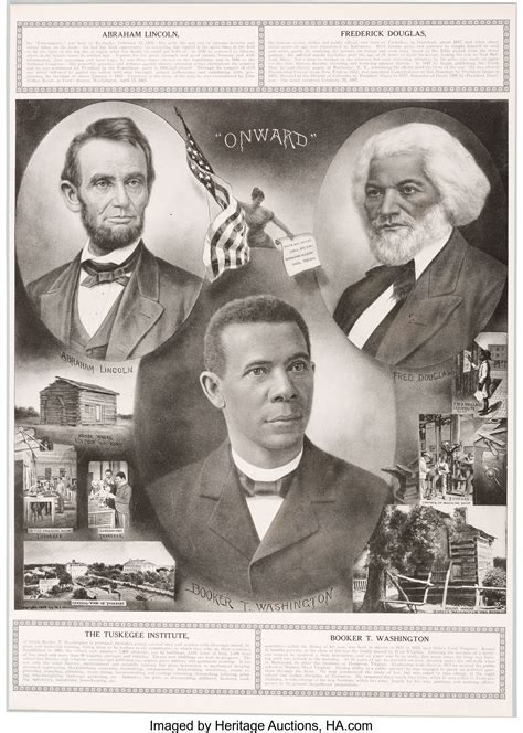 Abraham Lincoln Frederick Douglass And Booker T Washington Lot 43489 Heritage Auctions