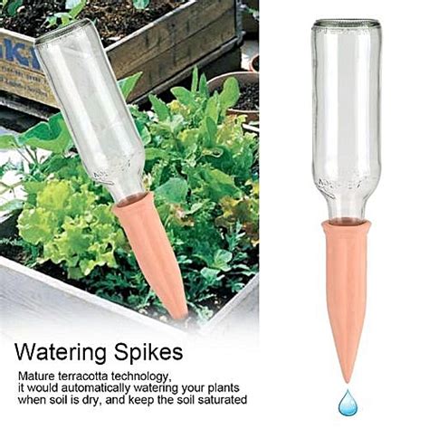 Generic 4pcs Outindoor Terracotta Plant Watering Spikes Vacation