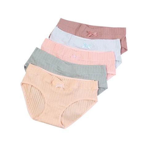 Pure Cotton Breathable Seamless Low Waist Maternity Underwear Trendy