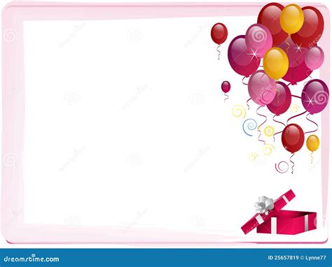 Pink Party Border Stock Vector Illustration Of Design 25657819