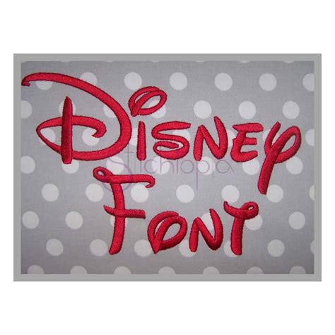 Handarbeit Haus And Garten Disney Font And Numbers Machine Embroidery Pes