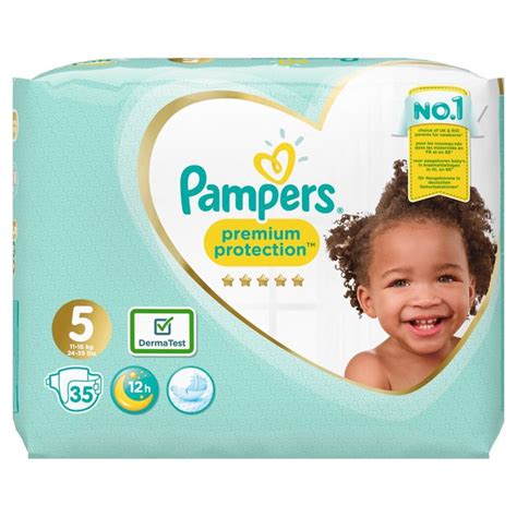 Morrisons Pampers Premium Protection New Baby Nappies Size 5 Essential