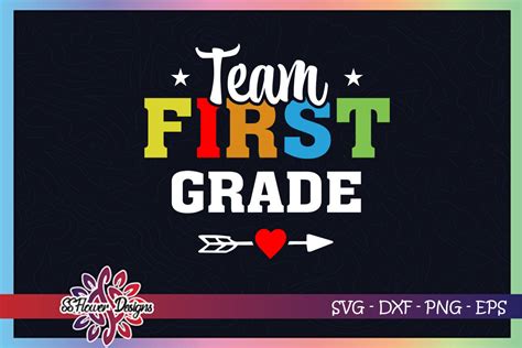 First Grade Team Svg Art And Collectibles Digital Pe