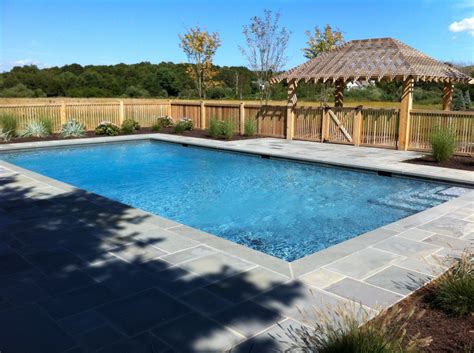 Northfork, Long Island Silver Gunite Pool Construction ...