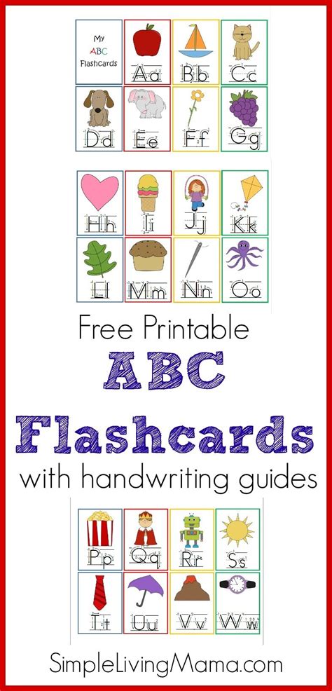 Free Printable Abc Flashcards With Pictures Free Printable