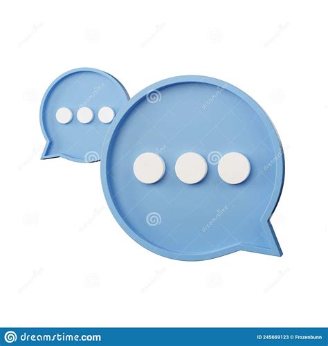 Bubble Chat Or Comment Social Media Online Concept With Show Sms