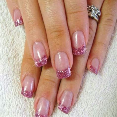 Pin By Amy Linstrom Serens On Nails Pink Glitter Nails Glitter Nails