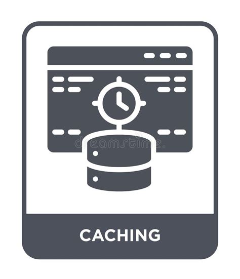 Caching Icon In Different Style Vector Illustration Two Colored And
