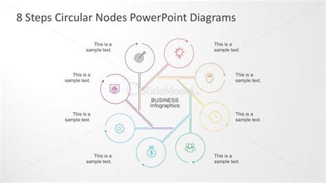 Flat Style Powerpoint Diagram With 8 Steps Slidemodel