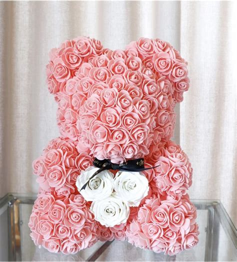 Wholesale spiritual blessing product forever roses preserved flower bear gift new with standard export carton package. Forever Flower Bear with Real Rose Heart in 2020 | Forever ...