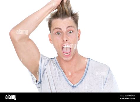 Man Pulling Hair Hi Res Stock Photography And Images Alamy