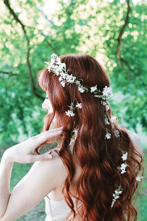 Pin By River On Wedding Flowers In 2020 Fairy Hair Flower Crown