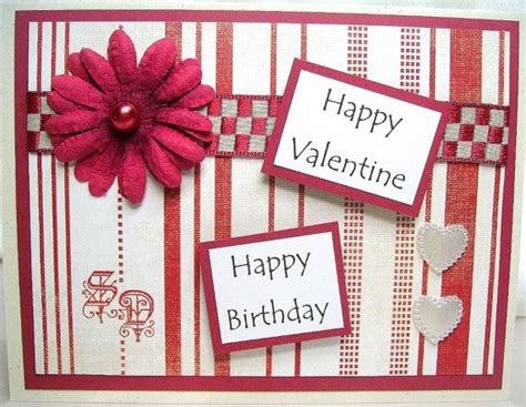 Valentine Birthday Card Happy Valentine Birthday Valentines Etsy
