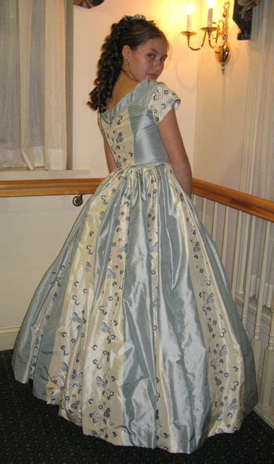 1800s victorian evening ball gown 1860s dance by misslisa1867 these pictures of this page are about. Civil War Ball Gown Blue and Cream | Ball gowns, Vintage ...