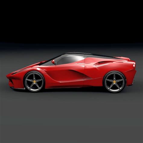 La Ferrari Hybrid Sports Car 3d Model Flatpyramid