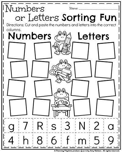 Kindergarten Math Sorting Worksheets For Kindergarten Printable Kindergarten Worksheets