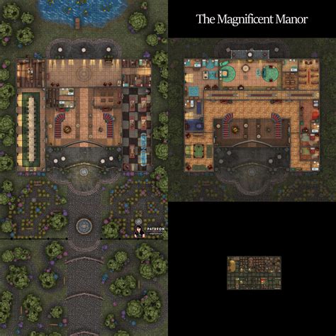 The Magnificent Manor Angela Maps Free Static And Animated Battle