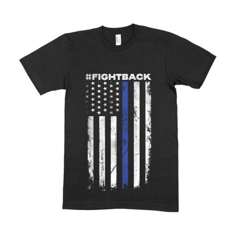 Thin Blue Line T Shirt Fightbacklaw