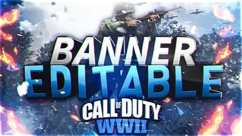 Call Of Duty Ww2 Youtube Banner Template Free Download Psd