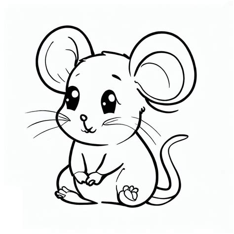 Cute Mouse Coloring Page Download Print Or Color Online For Free