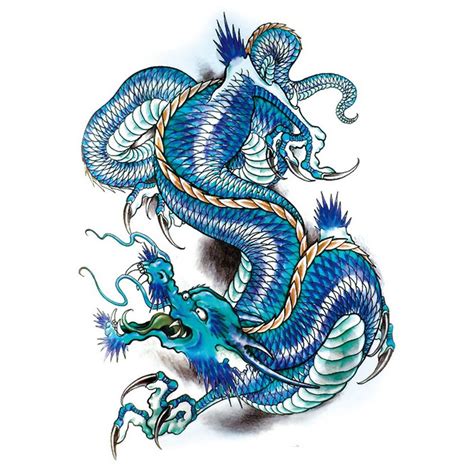 Blue Dragon Tattoo Tribal Dragon Small Dragon Tattoos Japanese