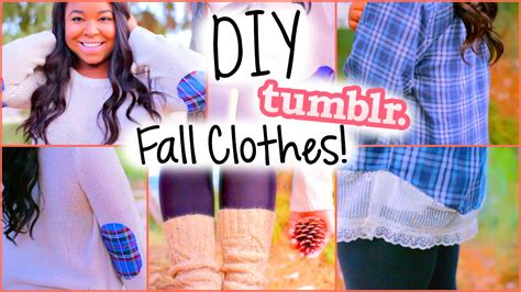 Cute And Easy Diy Fall Clothes Inspired By Tumblr Youtube