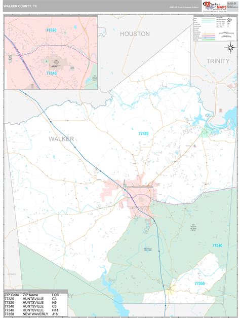 Amarillo Texas Wall Map Premium Style By Marketmaps