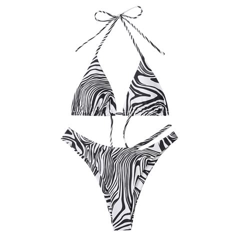 Nsendm Swimwear Up Set High Female Bikini Push Waist Bathing Wear
