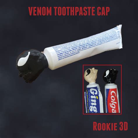 Stl File Venom Toothpaste Cap Toothpaste Cap・3d Printing Template To