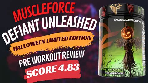 Muscleforce Defiant Unleashed Halloween Edition Pre Workout Review Monster Mash Team