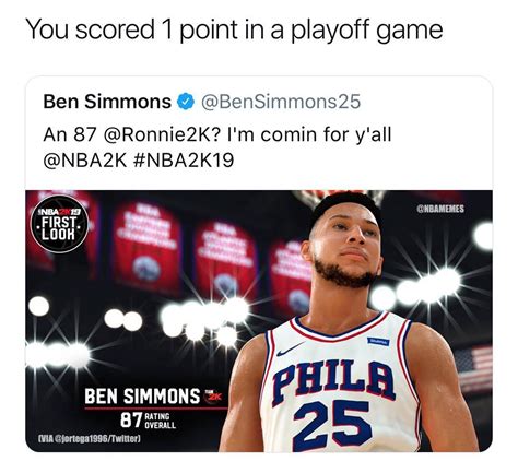 Nba Memes On Twitter Ben Simmons Needs To Get Real