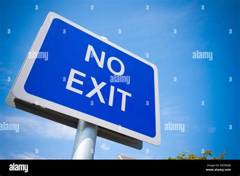 No Exit Road Sign Stock Photo Alamy