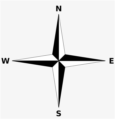 Transparent Stock Arrows Drawing Compass Simple North East South West