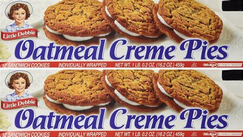 little debbie oatmeal creme pies 12 count box 2 boxes 16 2 oz grocery and gourmet food