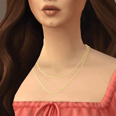 Install Basic Necklaces 3 Styles Unisex The Sims 4 Mods Curseforge