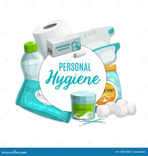 Hygiene And Personal Care Products Stock Vector Illustration Of Care
